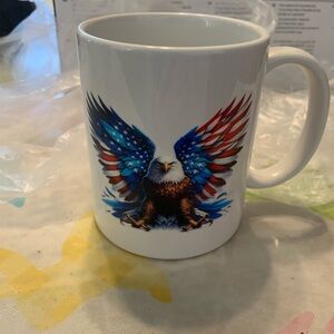 Patriotic Eagle Mug - Red, Blue, White